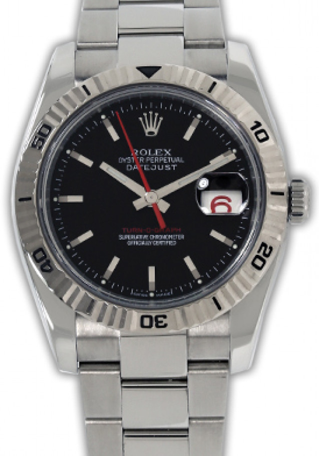 Rolex 116264 White Gold & Steel on Oyster Black with Silver Index